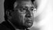Black and white closeup of Pervez Musharraf Black and white closeup of Pervez Musharraf