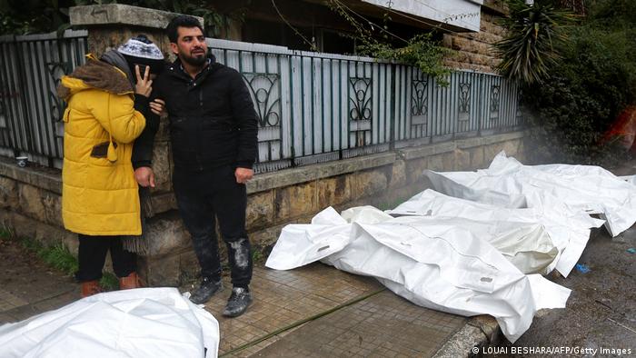 Fotos de víctimas de los terremotos en Turquía y Siria. 