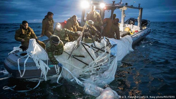 Ballonüberreste: Bergungsaktion der US Marine im Atlantik vor South Carolina