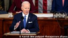 07.02.2023
President Joe Biden delivers the State of the Union address to a joint session of Congress at the U.S. Capitol, Tuesday, Feb. 7, 2023, in Washington. Vice President Kamala Harris looks on. (AP Photo/Patrick Semansky)