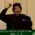 Gaddafi bei seiner Rede im libyschen Staatsfernsehen (Foto: dapd)