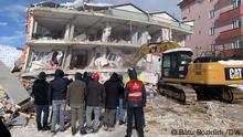 Nach dem Erdbeben in Elbistan, Kahramanmaras. 8 Februar 2023