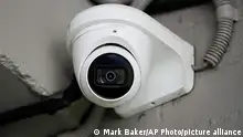09.02.2023
This shows a Chinese Dahua brand security camera in Sydney, Australia, Thursday, Feb. 9, 2023. Australia's Defense Department said Thursday that they will remove surveillance cameras made by Chinese Communist Party-linked companies from its buildings. (AP Photo/Mark Baker)
