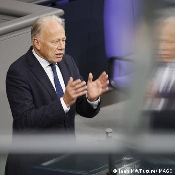 أرشيف: الزعيم السابق لحزب الخصر يورغن تريتين (بوندستاغ، 27 يناير 2023)