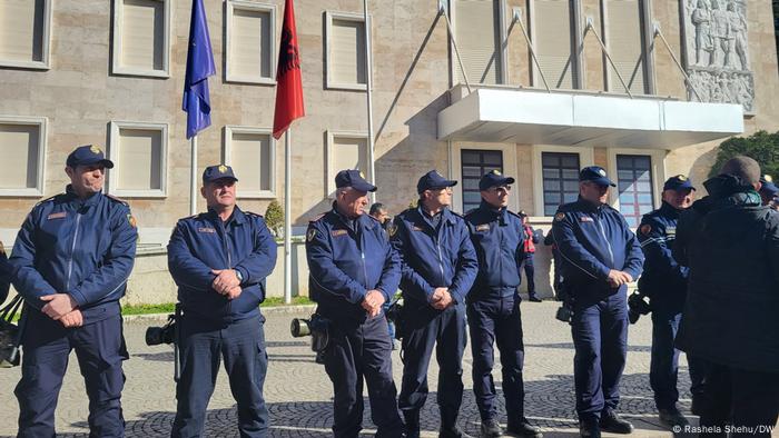 Albanien Protest Opposition