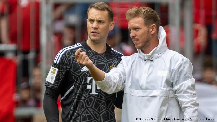 La ruptura con Manuel Neuer (izq.) quizá marcó el destino de Nagelsmann en el Bayern