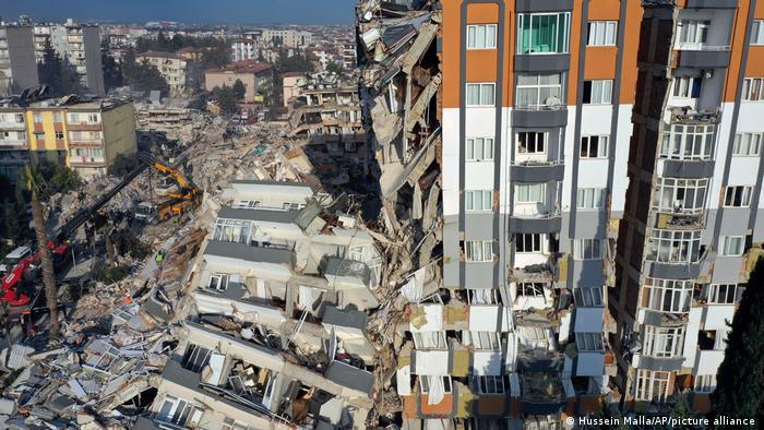 Erdbeben-Zerstörungen in Antakya (Türkei) (10.02.2023)