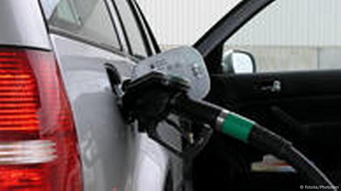 A car is filled with gas
