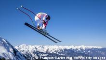 10.02.2023 *** Chili's Henryk Von Appen takes part in the Men's Downhill training session of the FIS Alpine Ski World Championship 2023 in Courchevel, French Alps, on February 10, 2023. (Photo by François-Xavier MARIT / AFP) (Photo by FRANCOIS-XAVIER MARIT/AFP via Getty Images)