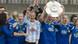 Spielerinnen und Trainer der Mannschaft 1. FFC Turbine Potsdam feiern mit der Meisterschaale ihren Sieg. Potsdam wurde durch den 3:0 Sieg zum dritten Mal in Folge Deutscher Meister. (Foto: dapd) Spielerinnen und Trainer der Mannschaft 1. FFC Turbine Potsdam feiern mit der Meisterschaale ihren Sieg. Potsdam wurde durch den 3:0 Sieg zum dritten Mal in Folge Deutscher Meister. (Foto: dapd)