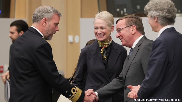 Ministri gjerman i Mbrojtjes,Boris Pistorius, në takimin e NATO-s në Bruksel 
