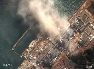 福岛第一核电站3月14日的卫星照片(Foto:DigitalGlobe/AP/dapd)