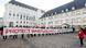 People protest outside the courthouse ahead of the LuxLeaks trial before an appeal court in Luxembourg People protest outside the courthouse ahead of the LuxLeaks trial before an appeal court in Luxembourg