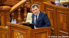 Neuer Premierminister der Republik Moldau, Dorin Recean, spricht im Plenum des Parlamentes
Autorin: Elena Covalenco