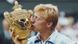 Boris Becker kisses his trophy Boris Becker kisses his trophy