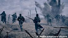 This image released by Netflix shows a scene from All Quiet on the Western Front. (Netflix via AP)