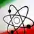 Uran l Atom-Symbol und die iranische Flagge 