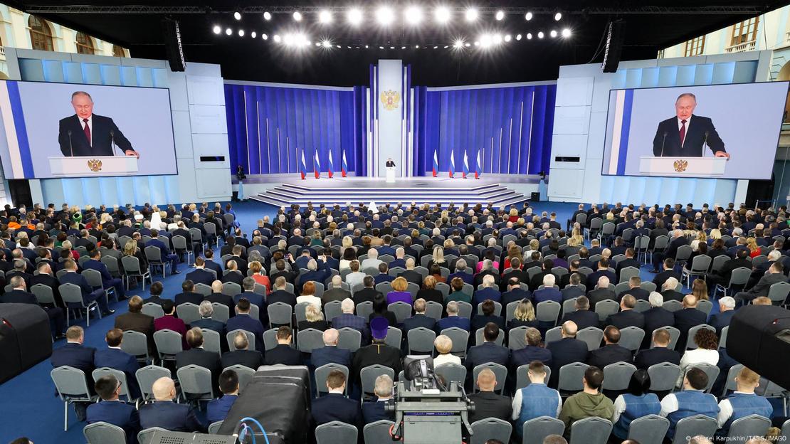 Putin'in Ulusa Sesleniş konuşması ülkedeki tüm TV'lerden canlı yayınlandı.