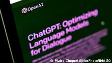 OpenAI ChatGPT Photo Illustrations ChatGPT website displayed on a laptop screen is seen in this illustration photo taken in Milano, Italy, on February 21 2023 Photo illustration by Mairo Cinquetti/NurPhoto Milan Italy PUBLICATIONxNOTxINxFRA Copyright: xMairoxCinquettix originalFilename: cinquetti-openaich230221_npP8o.jpg