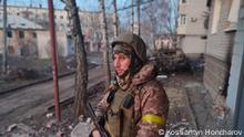 +++Ende Dezember 2022 in Bachmut, Ukraine+++Kostiantyn Honcharov, ehemaliger Mitarbeiter der DW, heute kämpft in den Reihen der ukrainischen Armee.