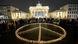 A giant peace sign is formed with candles in front of the Brandenburg Gate A giant peace sign is formed with candles in front of the Brandenburg Gate