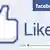 Screenshot Facebook Like button