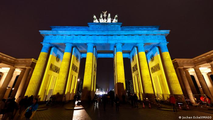 Brandenburger Tor in Berlin am 24.02.2023