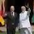 Olaf Scholz, canciller de Alemania (izquierda en la imagen) y Narendra Modi, primer ministro de India (25.02.2023)