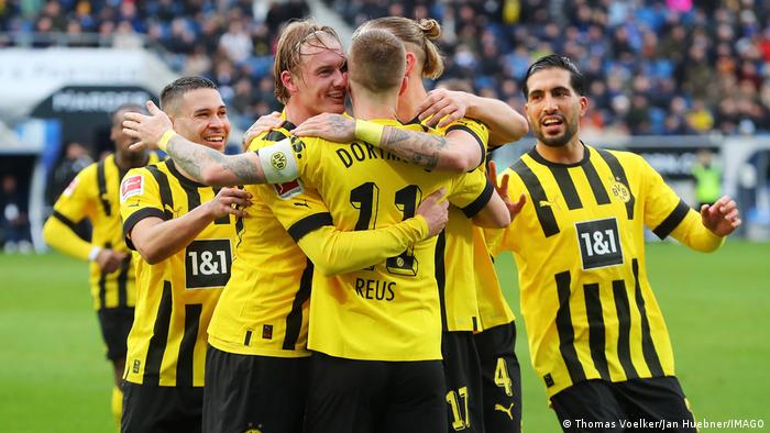 Jubel Speiler Borussia Dortmund nach dem 1:0 gegen 1899 Hoffenheim 
