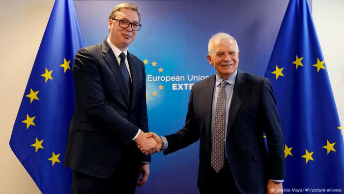 Vuçiq dhe Borrell në Bruksel