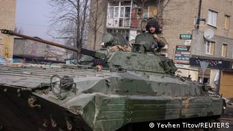 Άρμα μάχης στο Μπαχμούτ.