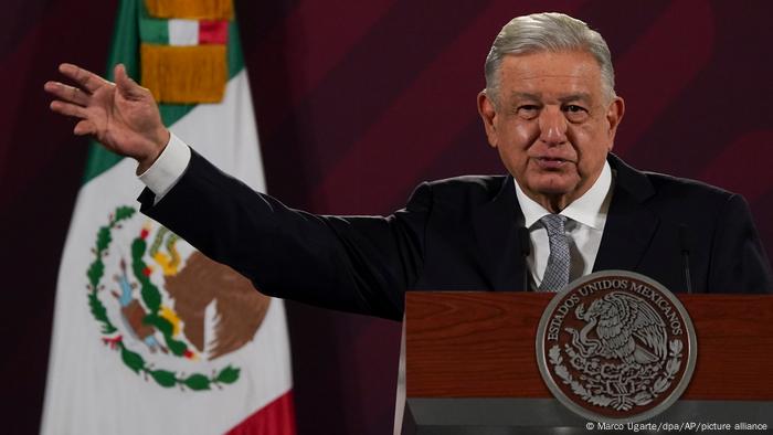 Mexikos Präsident Lopez Obrador Mexikos Präsident Lopez Obrador