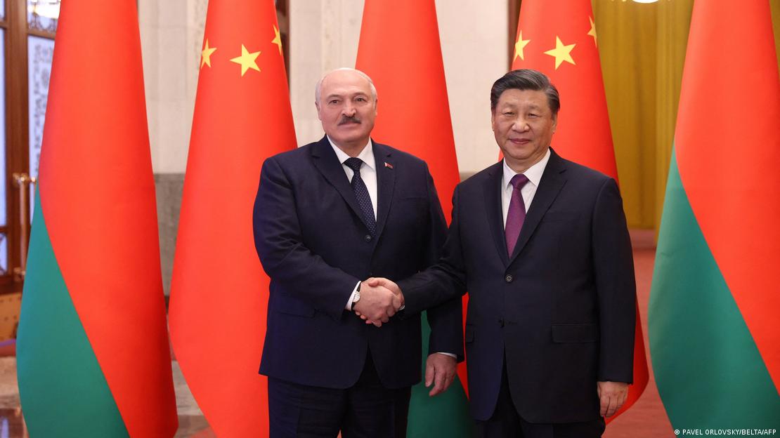 Belarusian leader Alexander Lukashenko meets with Chinese President Xi Jinping