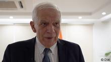 Borrell: Int'l community must push Russia to end war Bildbeschreibung: The European Union's foreign policy chief, Josep Borrell, speaks to DW ahead of the G20 meeting in India. Rechte: DW Ort: New Delhi, India Sendedatum: 01.03.2023 Schlagwörter: EU Außenpolitik, Josep Borrell, Amrita Cheema, Indien G20 