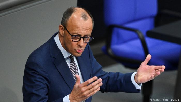 Der Fraktionsvorsitzende der Unionsparteien, Friedrich Merz Der Fraktionsvorsitzende der Unionsparteien, Friedrich Merz