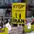 İran'daki idamlara karşı Almanya'nın Köln kentinde düzenlenen bir protesto eylemi
