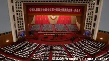 Delegates attend the opening session of the Chinese People's Political Consultative Congress (CPPCC) at the Great Hall of the People in Beijing, Saturday, March 4, 2023. (AP Photo/Andy Wong)