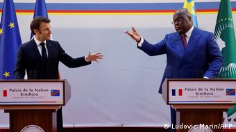 DRK Emmanuel Macron und Felix Tshisekedi 