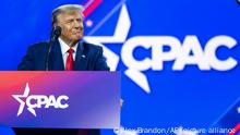 Former President Donald Trump speaks at the Conservative Political Action Conference, CPAC 2023, Saturday, March 4, 2023, at National Harbor in Oxon Hill, Md. (AP Photo/Alex Brandon)