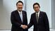 South Korea's Yoon Suk Yeol shakes hands with Japanese counterpart Fumio Kishida South Korea's Yoon Suk Yeol shakes hands with Japanese counterpart Fumio Kishida