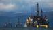 Oil rigs anchored in the Cromarty Firth on October 22, 2021, in Cromarty, Scotland Oil rigs anchored in the Cromarty Firth on October 22, 2021, in Cromarty, Scotland