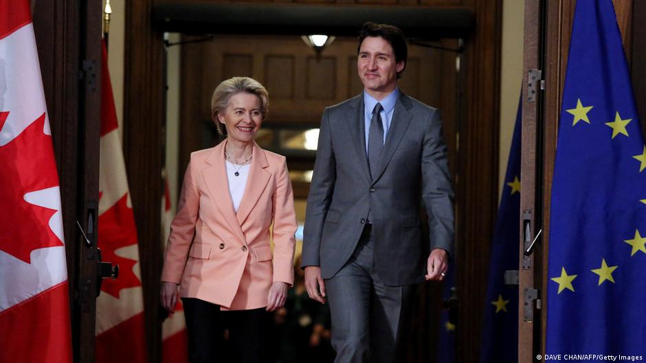 Von der Leyen talks raw materials, Ukraine in Canada, US DW 03/06/2023