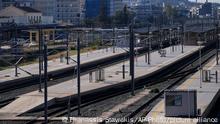 08.03.2023
Platforms are empty at the main train station during a 24-hour nationwide strike in Athens, Greece, Wednesday, March 8, 2023. Strikes by labor unions in Greece following a rail disaster that killed 57 people have disrupted public transport in Athens, as the government faces criticism for serious security gaps on the country's busiest rail line. (AP Photo/Thanassis Stavrakis)