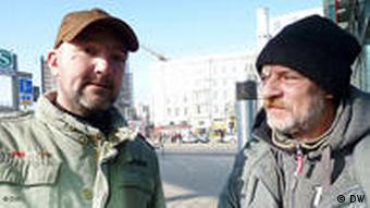Zdzisław (z prawej) i jego bezdomny czeski kolega Roman