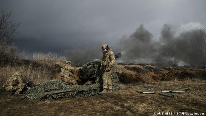 Soldados ucranianos en Bajmut (imagen de archivo)