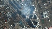 06.03.2023 *** A satellite image shows a building on fire, amid Russia's attack on Ukraine, in the city of Bakhmut, Ukraine, March 6, 2023. Maxar Technology/Handout via REUTERS ATTENTION EDITORS - THIS IMAGE HAS BEEN SUPPLIED BY A THIRD PARTY. MANDATORY CREDIT. NO RESALES. NO ARCHIVES. DO NOT OBSCURE LOGO.
