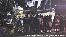 11.03.2023 *** March 11, 2023, Crotone, Italy: A boat arrives at the port in Crotone, Italy, 11 March 2023. The boat carries about 500 migrants rescued off the coast of Calabria by the coast guard. ANSA/ GIUSEPPE PIPITA (Credit Image: © ANSA via ZUMA Press