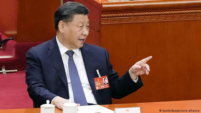 China | Xi Jinping und Li Qiang beim Volkskongress 2023