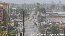 12.03.2023**This handout photograph taken and distributed by UNICEF on March 12, 2023 shows a general view after Cyclone Freddy Hit the city of Quelimane, in Zambezia Province, causing severe damage to infrastructures, trees, power, and communication. - Tropical cyclone Freddy, which made landfall in Mozambique overnight from March 11, 2023 to March 12, 2023 for the second time in two weeks, killed at least one person on its return and displaced dozens, according to an initial report from local authorities on March 12, 2023.
Freddy had already killed 10 people in the southern African country during his first visit at the end of February and 17 in total in Madagascar where he also struck twice, describing a looping trajectory rarely known to meteorologists. (Photo by Alfredo ZUNIGA / UNICEF / AFP) / RESTRICTED TO EDITORIAL USE - MANDATORY CREDIT AFP PHOTO /UNICEF/Alfredo Zuniga - NO MARKETING NO ADVERTISING CAMPAIGNS - DISTRIBUTED AS A SERVICE TO CLIENTS