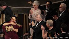 Daniel Kwan and Daniel Scheinert win the Oscar for Best Director for Everything Everywhere All at Once during the Oscars show at the 95th Academy Awards in Hollywood, Los Angeles, California, U.S., March 12, 2023. REUTERS/Carlos Barria